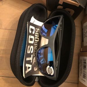 Costa Del Mar Tico Sunglasses 580G Gray/Blue NIB